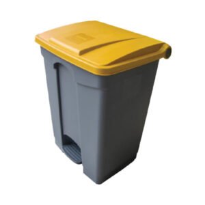 Lixeira com pedal – 68 litros amarela