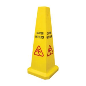 SINALIZAÇÃO DE PISO MOLHADO (CONE EM FORMATO DE A)