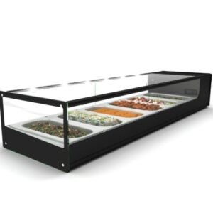 BARRA DE ALIMENTOS FRIOS – INSERÇÃO SALVADORE 6 – PRETA (QUADRADA)