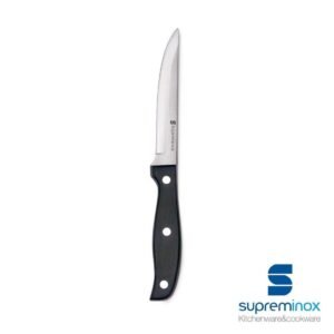 Cuchillo chuletero ternasco preto liso pack 24 u/.