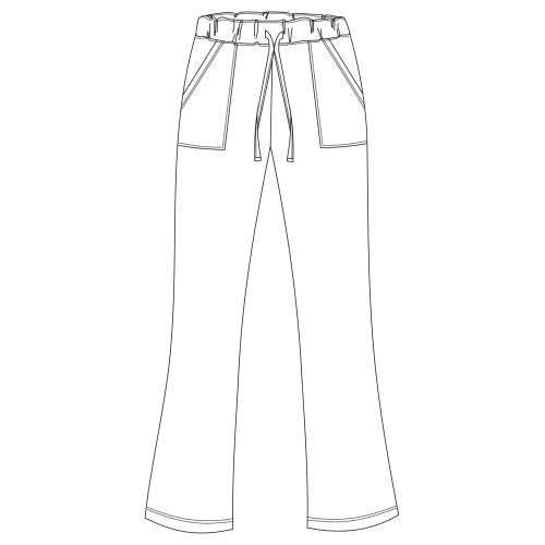 Calças largas femininas para uniforme de chef – tamanho XXXG