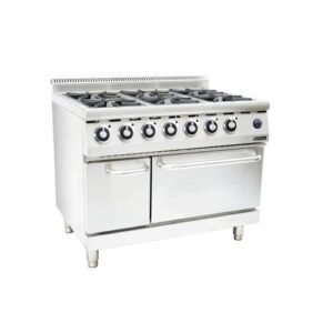 Fogão a gás com forno a gás ANVIL – 6 bocas