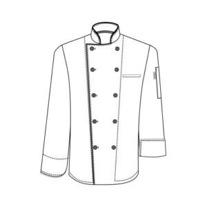 Jaqueta de uniforme de chef executivo masculino longo - tamanho grande