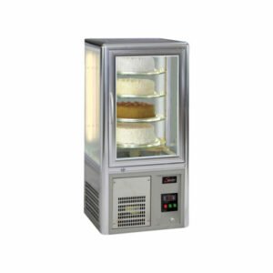 Refrigerador expositor de bolos – Salvadore com prateleiras giratórias – para mesa
