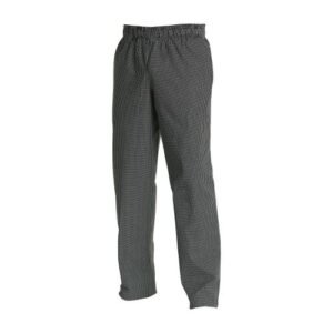 UNIFORME DE CHEF – SAGGIES XADREZ PRETO E BRANCO - TAMANHO PP