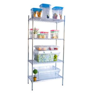 Estante cromada – 4 níveis – 1510 x 455 x 1830 mm